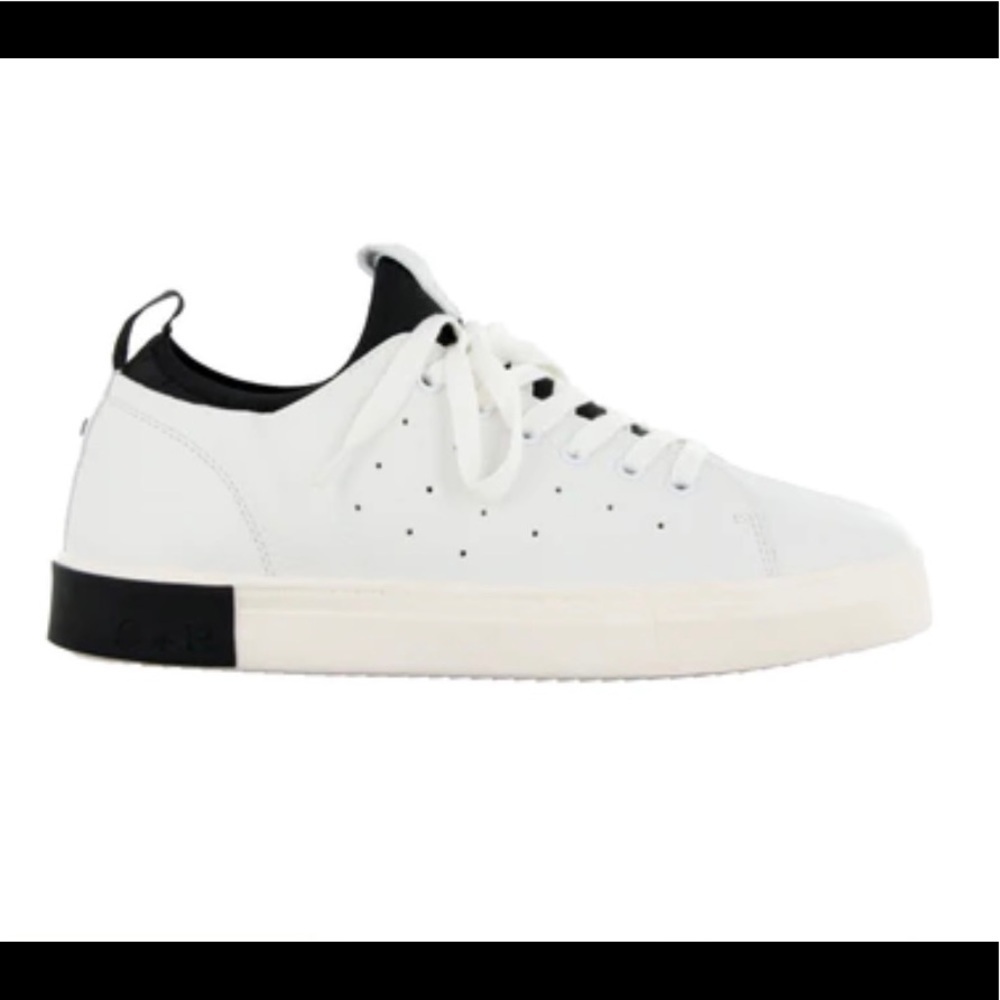 NOT 4 SALE Strauss + Ramm Lace Up White Tumble Mens Sneakers Size 10 - Picture 3 of 6